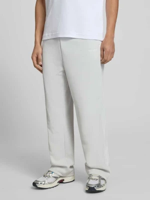 Spodnie dresowe wide leg z elastycznym pasem Pegador