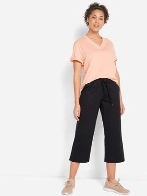 Spodnie dresowe z bawełny organicznej, dł. do łydki bonprix