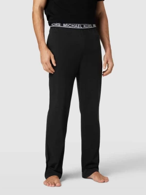Spodnie dresowe z czystej bawełny z elastycznym paskiem z logo MICHAEL Michael Kors