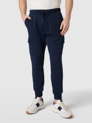 Spodnie dresowe z detalem z logo w jednolitym kolorze Polo Ralph Lauren