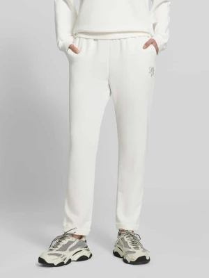 spodnie dresowe z elastycznym pasem i logo LIU JO SPORT