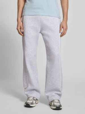 spodnie dresowe z elastycznym pasem i logo REVIEW