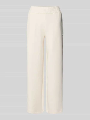 Spodnie dresowe z elastycznym pasem i nadrukiem z logo Armani Exchange