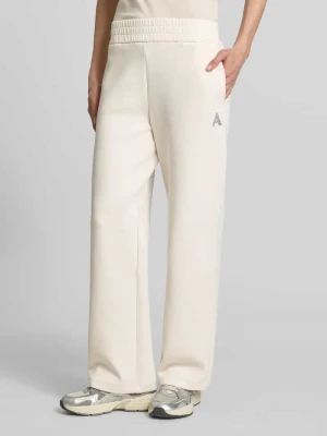 Spodnie dresowe z elastycznym pasem i nadrukiem z logo Armani Exchange