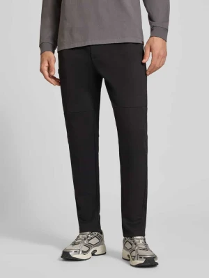 Spodnie dresowe z elastycznym pasem model 'GORDON FUSION' Jack&Jones Czarny