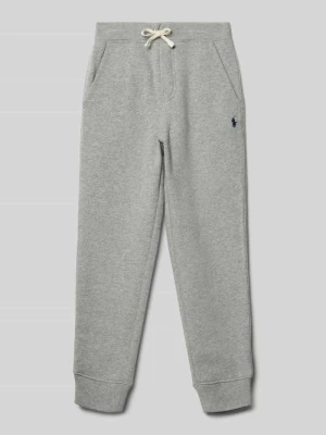 spodnie dresowe z elastycznym pasem Polo Ralph Lauren Średnioszary melanż
