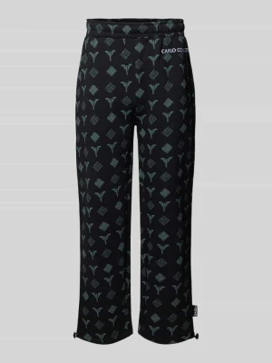 Spodnie dresowe z elastycznym ściągaczem carlo colucci