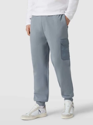 Spodnie dresowe z kieszenią z patką w kontrastowym kolorze Armani Exchange