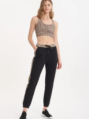 Spodnie dresowe z lampasami w panterkę Greenpoint