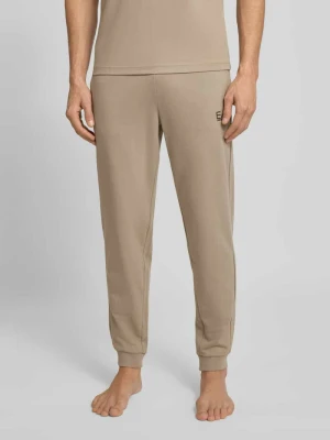 Spodnie dresowe z logo i elastycznym pasem EA7 Emporio Armani