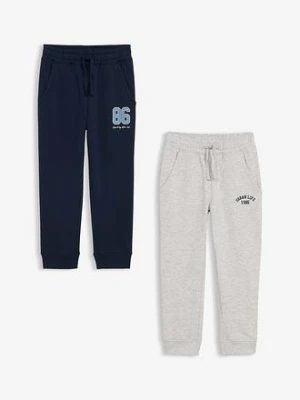 Spodnie dresowe z miękkiej mieszanki bawełny (2 szt.) bonprix