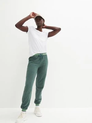 Spodnie dresowe z mieszanki bawełny, 2-pak bonprix