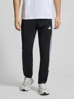 Spodnie dresowe z nadrukiem z logo Adidas Czarny