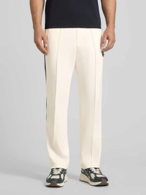 Spodnie dresowe z naszywką z logo i elastycznym pasem Armani Exchange