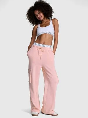 Spodnie dresowe z szeroką nogawką Cargo Victoria's Secret
