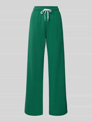 Spodnie dresowe z szerokimi nogawkami z mieszanka bawełny z wyhaftowane logo Polo Ralph Lauren Zielony