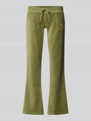 Spodnie dresowe z tunelem Juicy Couture Khaki