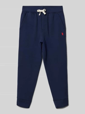 Spodnie dresowe o kroju regular fit z wpuszczanymi kieszeniami Polo Ralph Lauren Kids