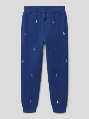 Spodnie dresowe z wyhaftowanym logo model ‘ATHLETIC’ Polo Ralph Lauren Kids