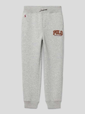 Spodnie dresowe z wyhaftowanym logo Polo Ralph Lauren Kids