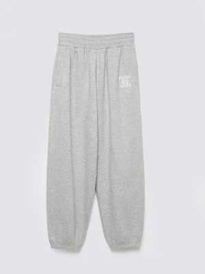 Spodnie dziewczęce dresowe jasnoszare Monara 901 BIG STAR