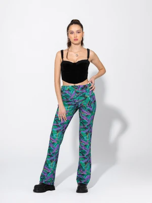 Spodnie dzwony jungle Local Heroes