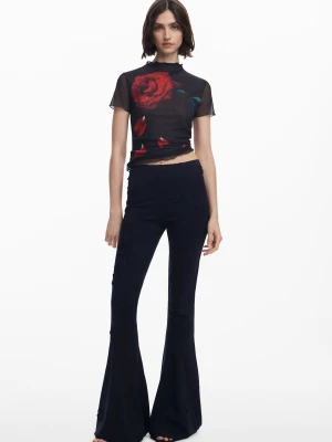 Spodnie dzwony w kwiaty Tyler McGillivary Desigual