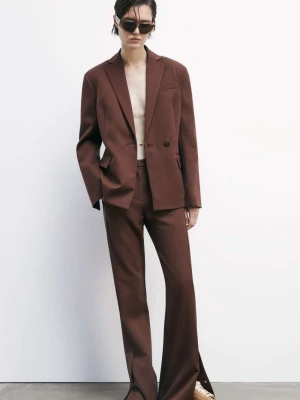 Spodnie dzwony z rozcięciem PATRIZIA PEPE