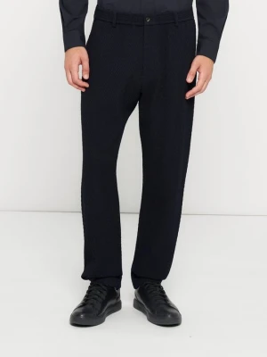 Spodnie Emporio Armani niebieski