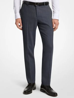 Spodnie flanelowe z elastycznej wełny o wąskim kroju Michael Kors Mens