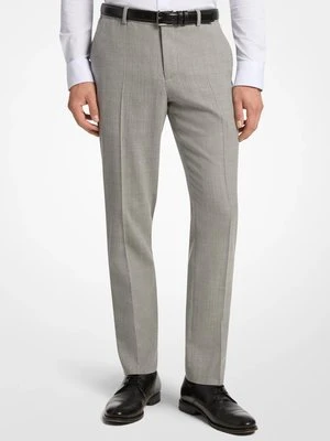 Spodnie flanelowe z elastycznej wełny o wąskim kroju Michael Kors Mens