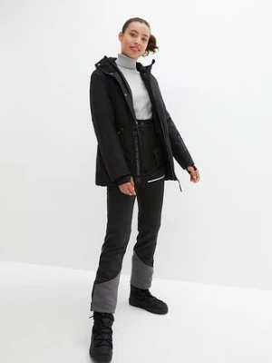Spodnie funkcyjne softshell ze strechem, odpychające wodę, prosty fason bonprix