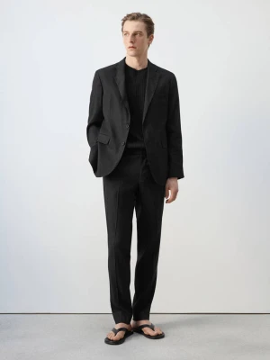 Spodnie garniturowe Amalfi slim fit czarny - Mężczyzna - - MANGO MAN