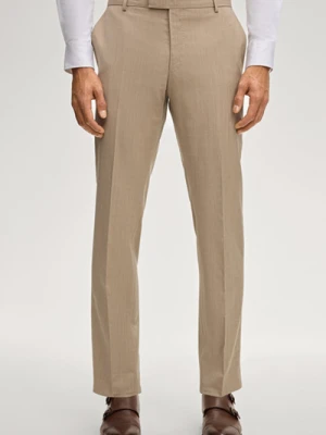 Spodnie garniturowe Blayr w kolorze beżowym z efektem melanżu Joop