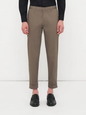 Spodnie garniturowe Emporio Armani brązowy