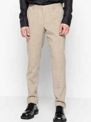 Spodnie garniturowe Michael Kors piaskowy