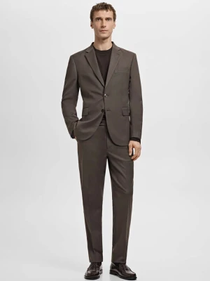 Spodnie garniturowe Milan slim fit brązowy - Mężczyzna - - MANGO MAN