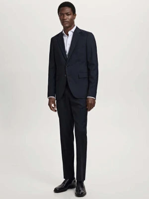 Spodnie garniturowe Milan slim fit granatowy - Mężczyzna - - MANGO MAN