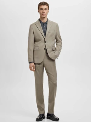 Spodnie garniturowe Milan slim fit norkowy szary - Mężczyzna - - MANGO MAN