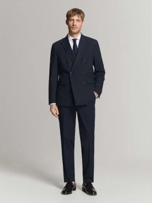 Spodnie garniturowe Mónaco slim fit granatowy - Mężczyzna - - MANGO MAN