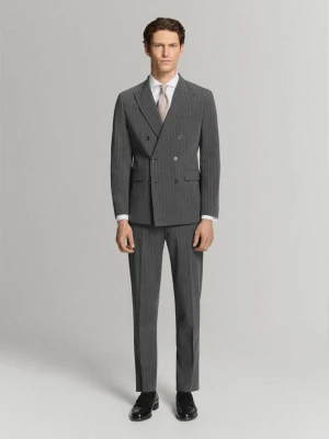 Spodnie garniturowe Mónaco slim fit szary - Mężczyzna - - MANGO MAN