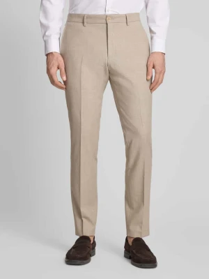 Spodnie garniturowe o kroju regular fit z dodatkiem lnu s.Oliver BLACK LABEL