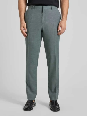 Spodnie garniturowe o kroju regular fit z dodatkiem żywej wełny model 'LEON' Boss