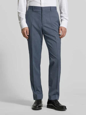 Spodnie garniturowe o kroju regular fit z dodatkiem żywej wełny model 'LEON' Boss