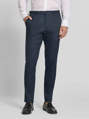 Spodnie garniturowe o kroju regular fit z mieszanki lnu s.Oliver BLACK LABEL