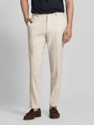 Spodnie garniturowe o kroju regular fit z mieszanki lnu s.Oliver BLACK LABEL