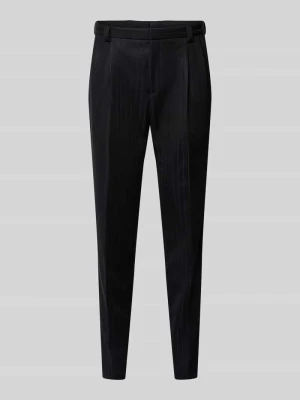 Spodnie garniturowe o kroju regular fit z mieszanki wiskozy model 'HESTEN' HUGO