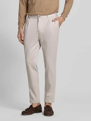 Spodnie garniturowe o kroju regular fit z mieszanki wiskozy model 'Lester' JOOP! Collection