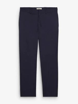 Spodnie garniturowe o kroju relaxed fit BonPrix niebieski