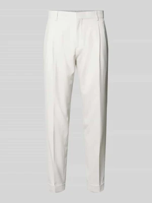 Spodnie garniturowe o kroju relaxed fit z dodatkiem wełny, model 'LUIS2' Strellson